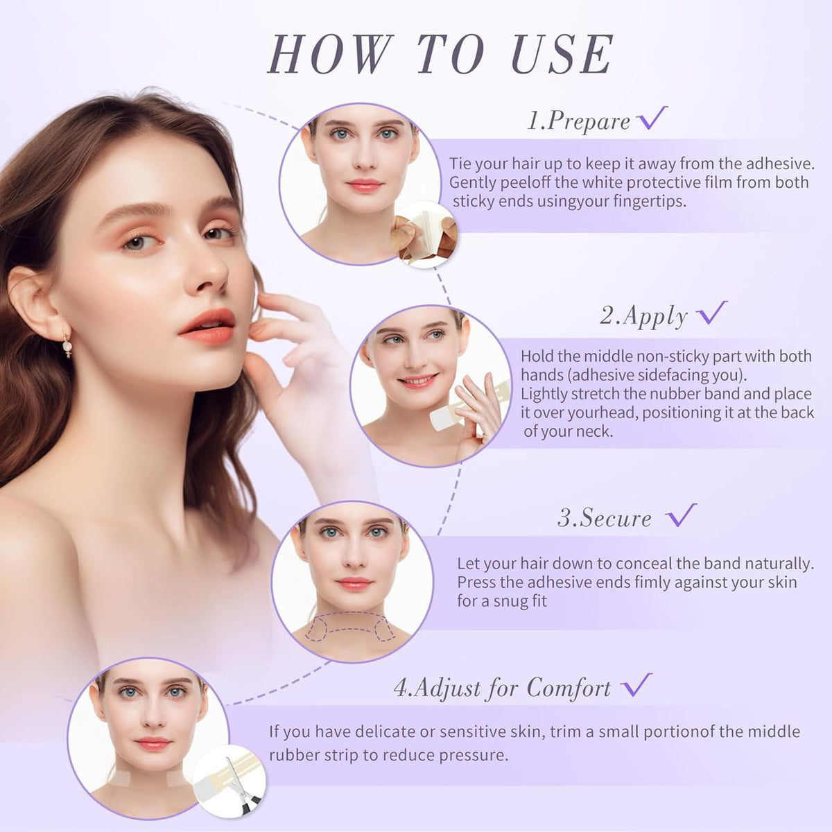 JBSZTH neck before and after showing visible smoothing benefit