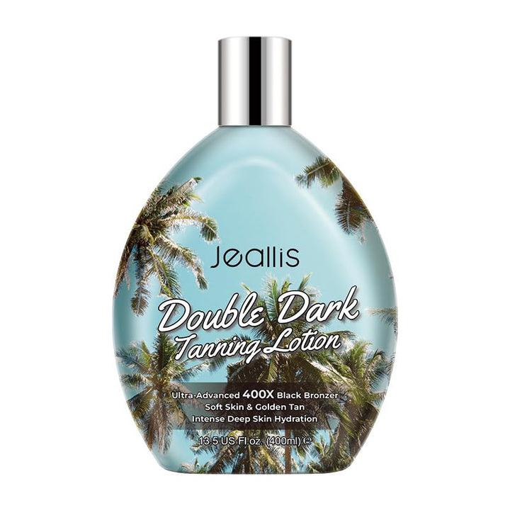 jeallis front bottle showing label and bronzer benefits