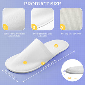 Jecery slippers in hotel room being worn by guest for hygienic convenience