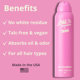 Jeff's Barbershop size comparison showing 4.1 fl oz travel-friendly bottle