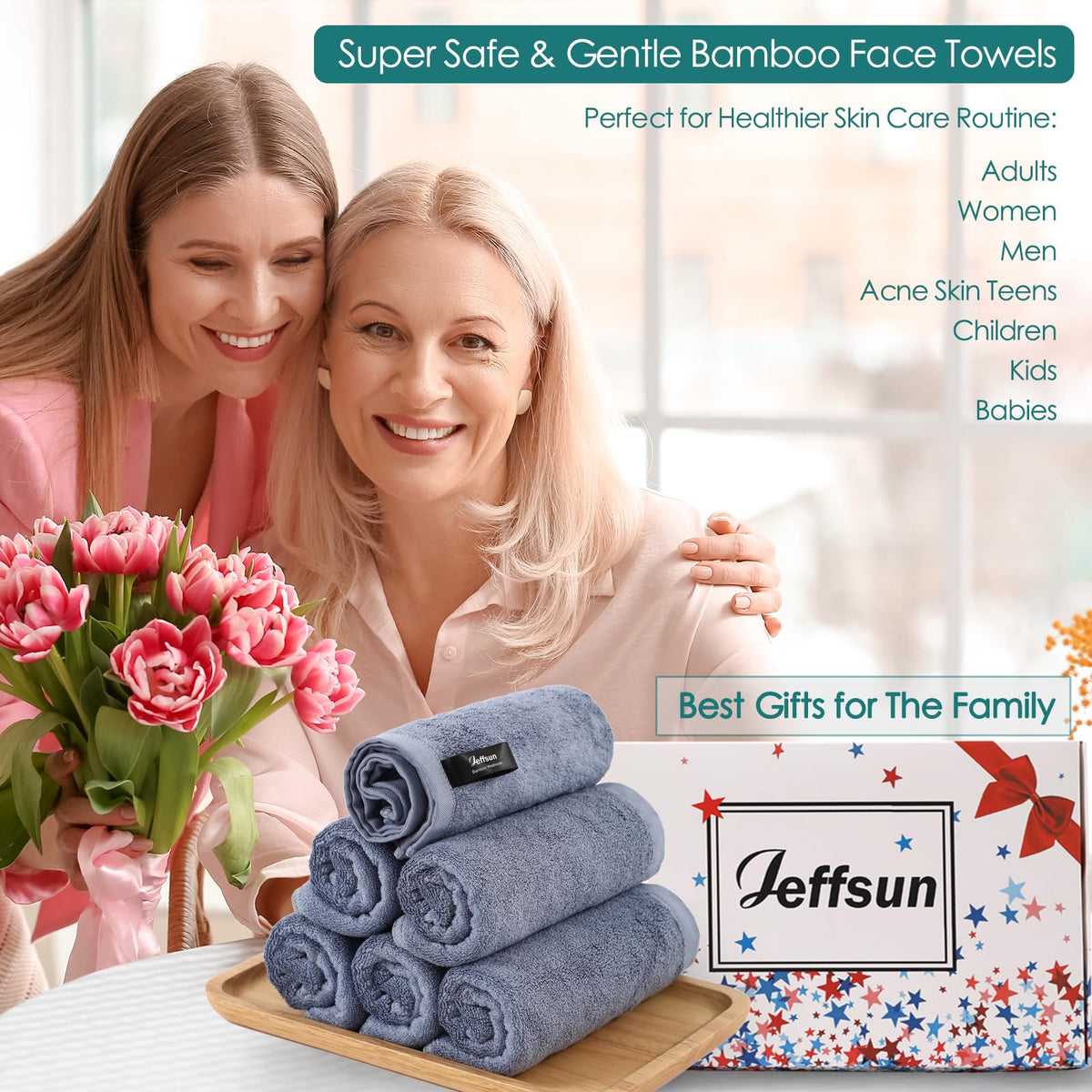 JEFFSUN baby washcloth used during bath showing gentle care benefit