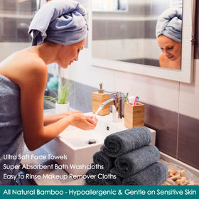 JEFFSUN cloth in hand removing makeup for easy cleansing benefit