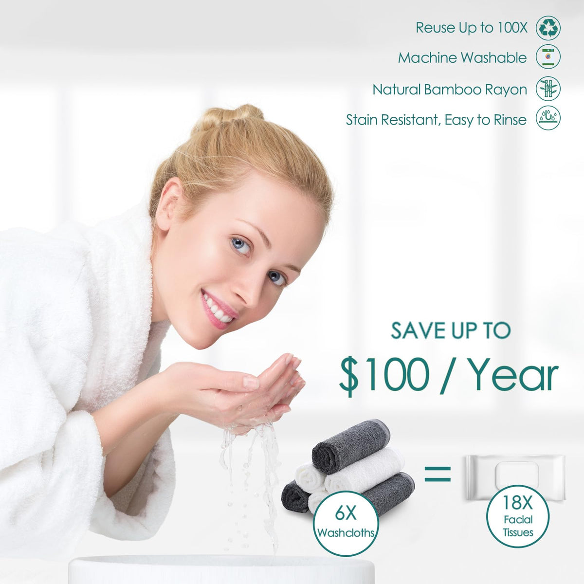 JEFFSUN hanging to dry in bathroom promoting quick-dry benefit