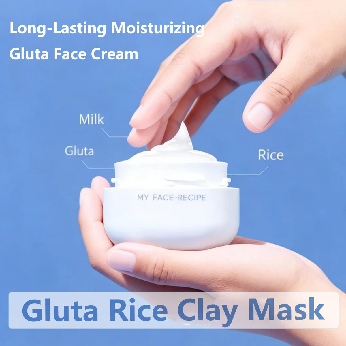 jejuby applying mask on cheek demonstrating quick absorption