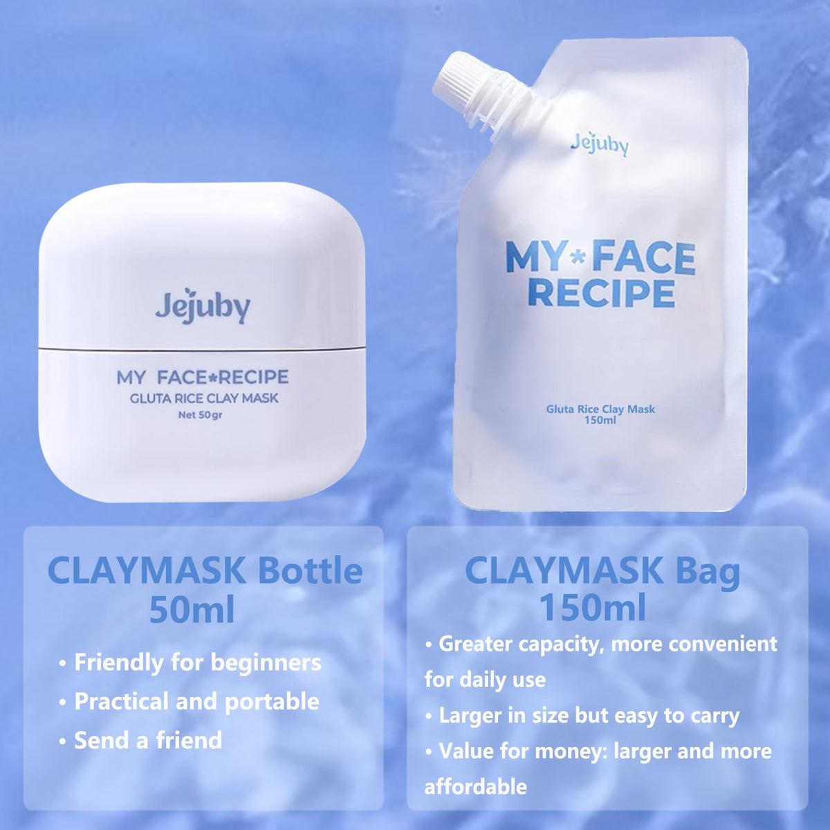jejuby on bathroom shelf lifestyle shot suggesting daily use