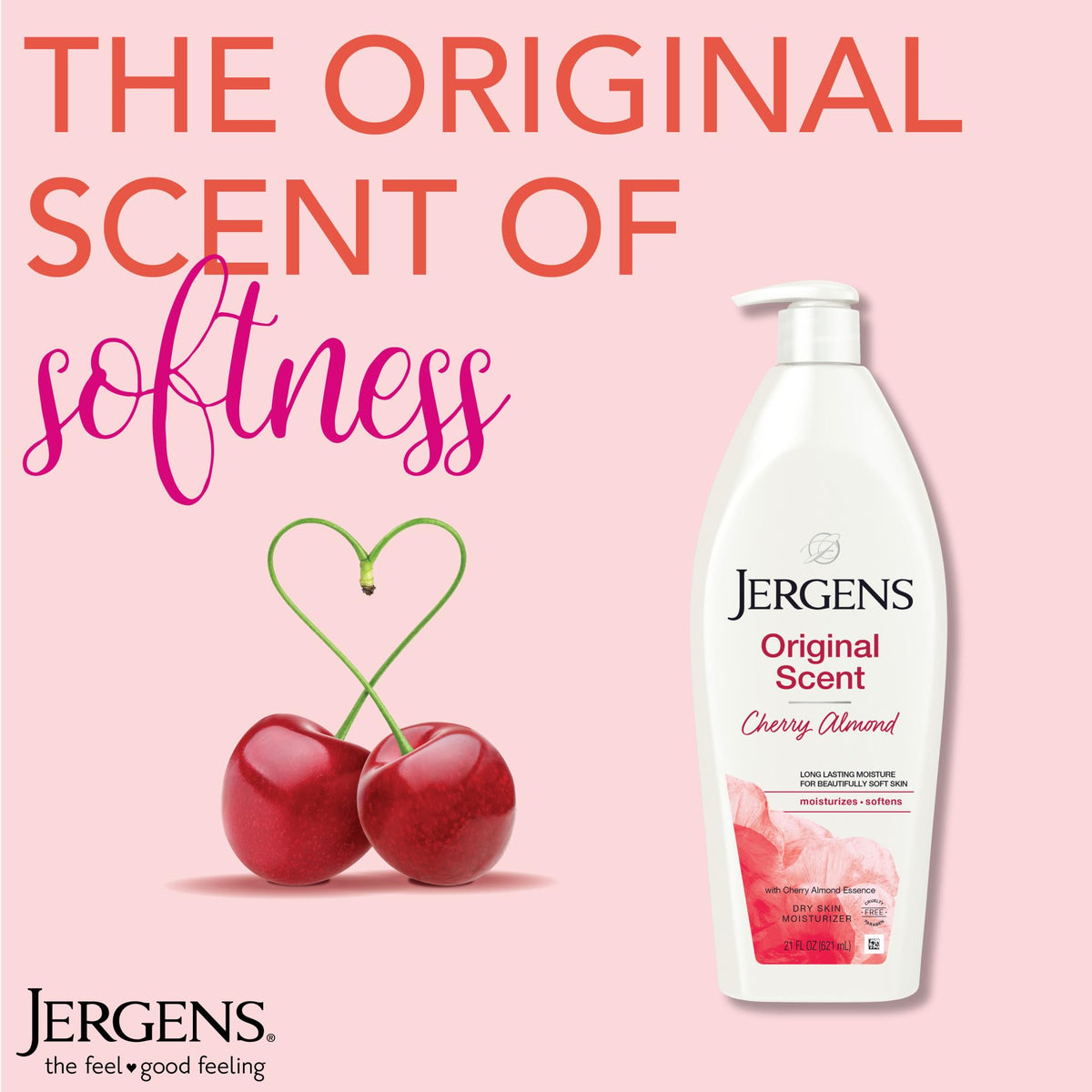 Jergens 21 oz bottle next to ruler for clear size and value comparison