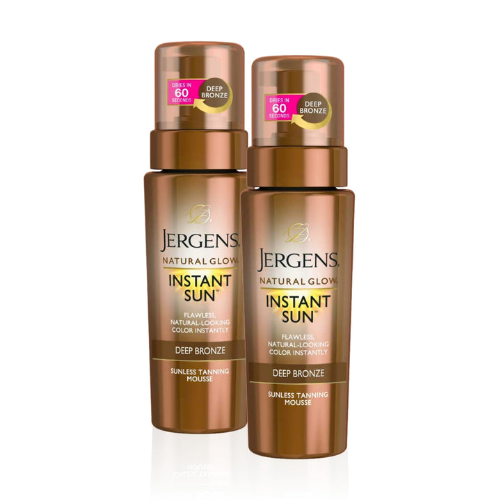 Jergens instant sun front packaging showing product and benefits