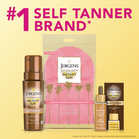 Jergens instant sun two-pack boxed set, ideal for replenishing supply