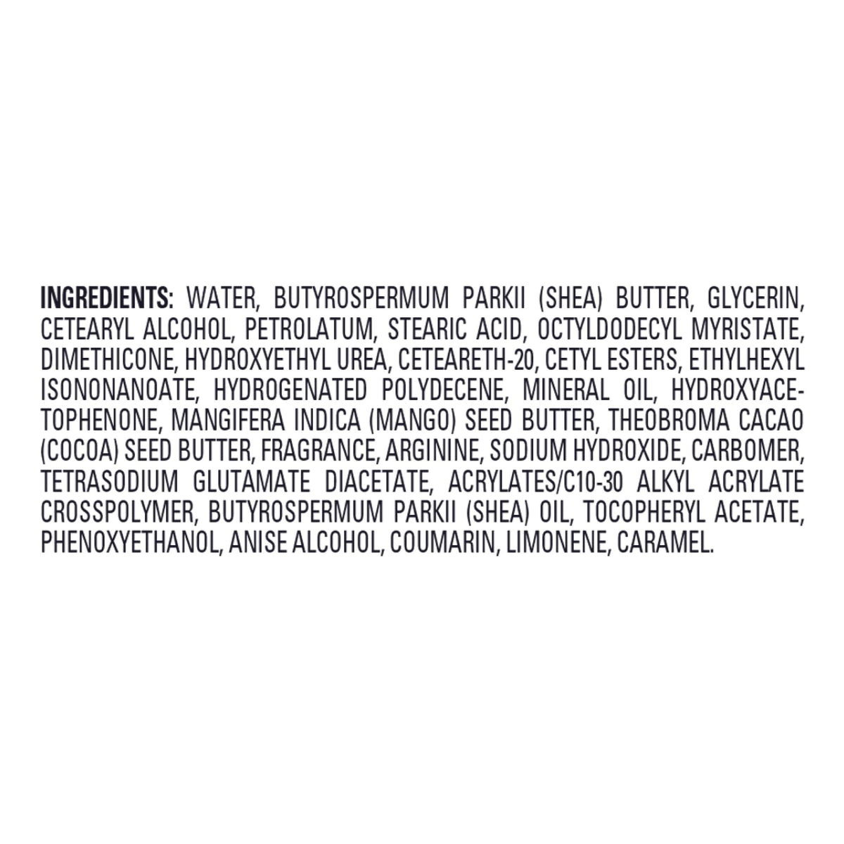 Jergens label closeup showing HYDRALUCENCE, vitamin E, and clean formula