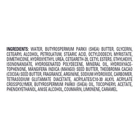 Jergens label closeup showing HYDRALUCENCE, vitamin E, and clean formula