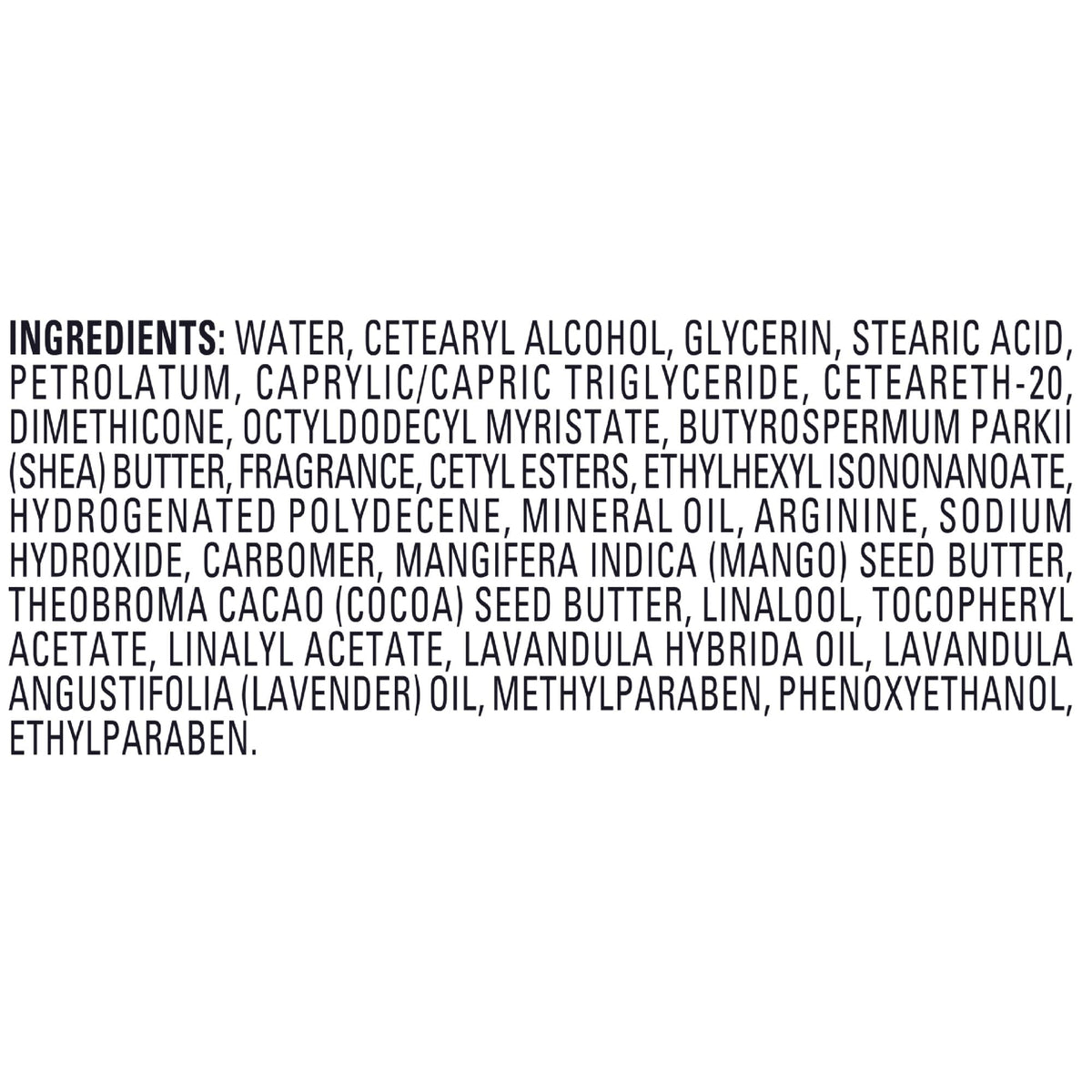 Jergens tub beside lavender sprig conveying natural scent and relaxing benefit