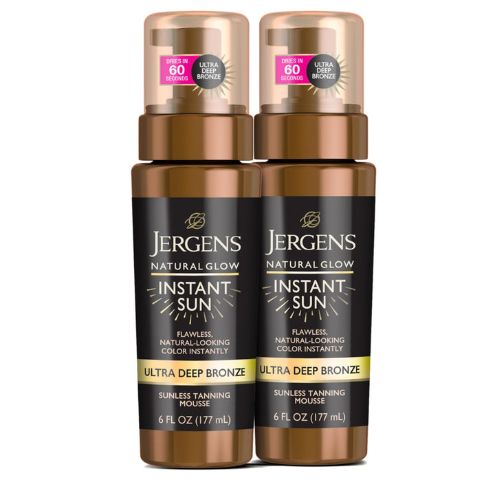 Jergens front packaging showing Ultra Deep mousse and pack benefits
