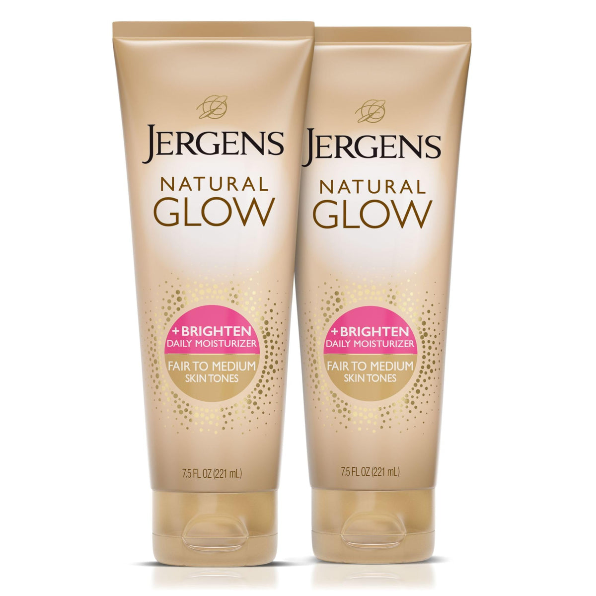 Jergens front packaging showing bottle and branding, highlighting convenience