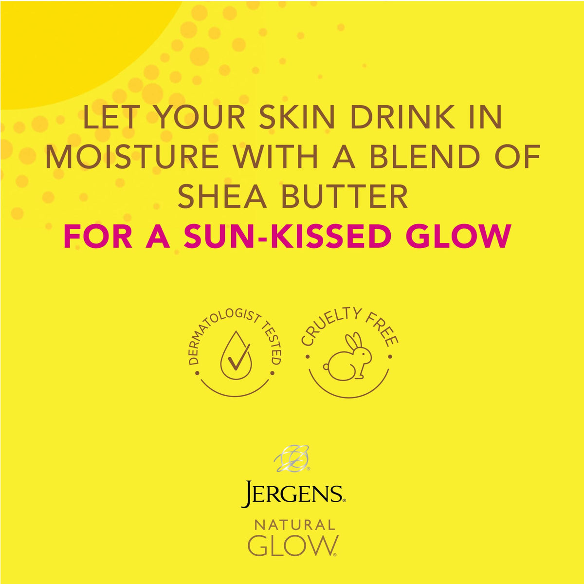 Jergens pump dispensing lotion, demonstrating easy application