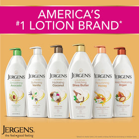 Jergens three-bottle pack showing value and 16.8 oz scale