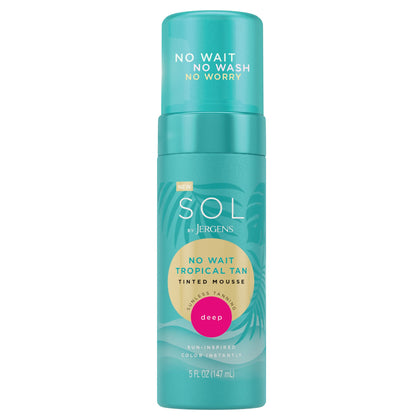 SOL by Jergens front packaging showing instant tan benefits