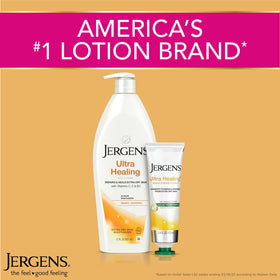 Jergens label closeup showing Hydralucence and vitamin ingredients