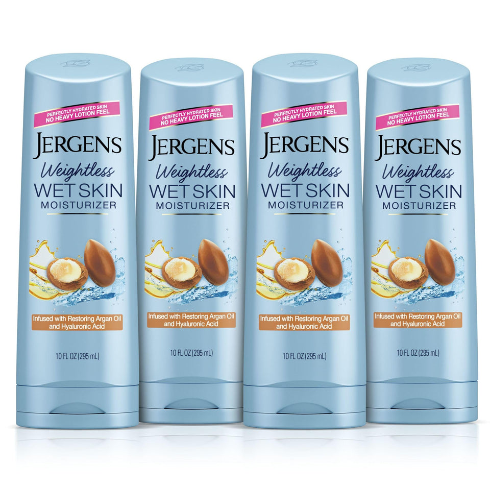 Jergens front packaging showing bottle and label for quick identification and convenience