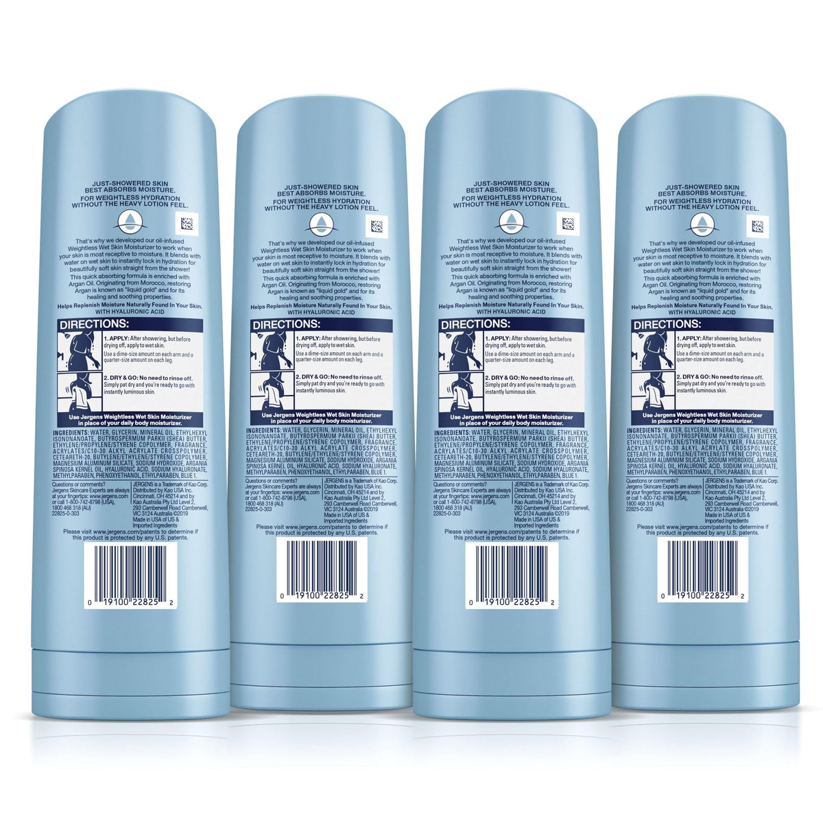 Jergens in bathroom lifestyle setting showing routine-friendly placement and usage benefit
