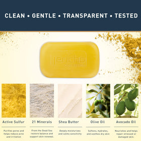 Jericho soap on bath tray with towel suggesting spa-like comfort