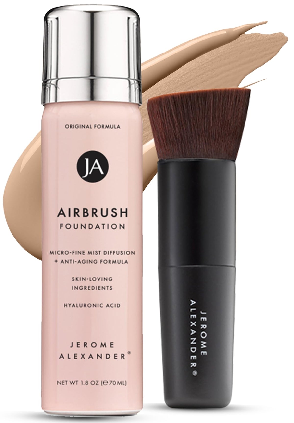 Jerome Alexander front packaging showing kit contents and elegant branding benefit: clear product ID