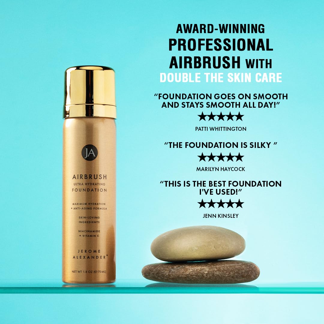 Jerome Alexander product on vanity showing everyday routine convenience