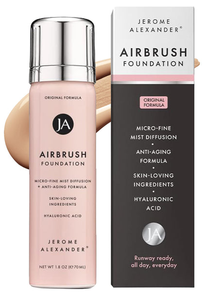 Jerome Alexander front packaging showing bottle and shade Bright Light benefit easy identification