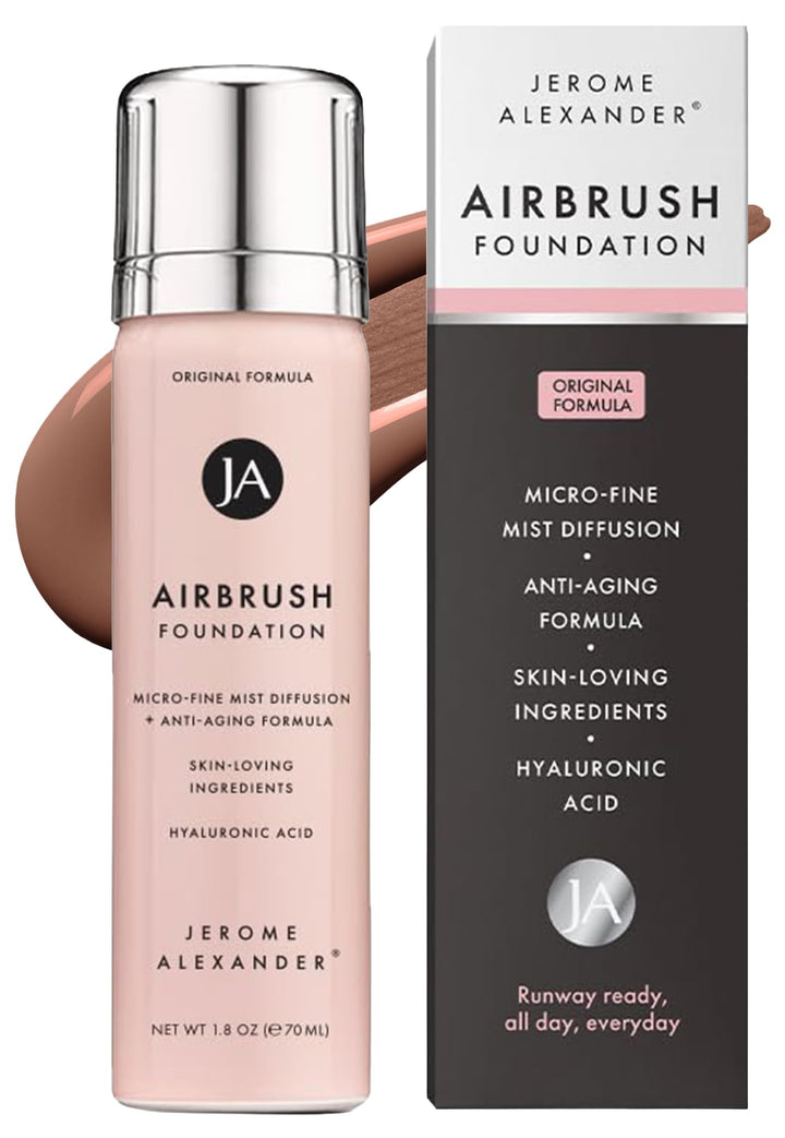 Jerome Alexander front packaging Bright Medium showing shade and finish benefits
