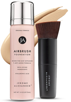 Jerome Alexander front packaging showing Light Medium shade and benefits