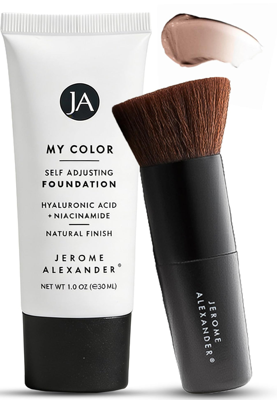 Jerome Alexander front packaging showing bottle and shade, highlights convenience