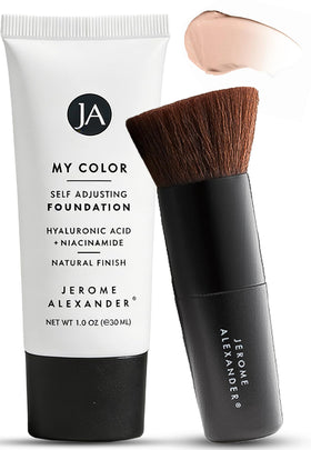 Jerome Alexander front packaging showing product and brush for easy selection