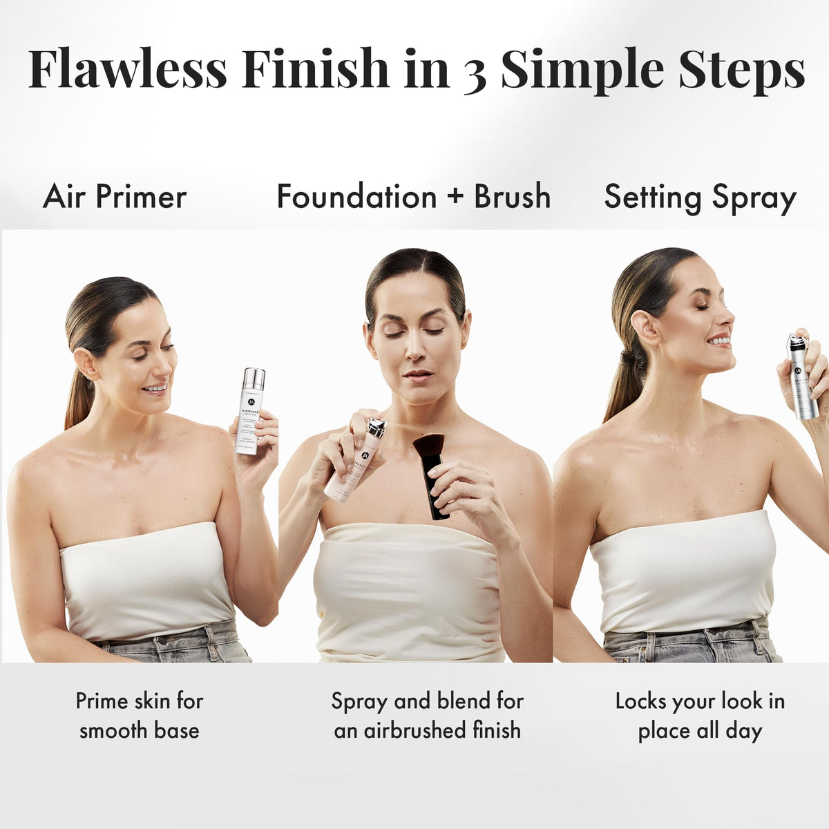 Jerome Alexander kabuki and slimline brushes pair for precise blending benefit