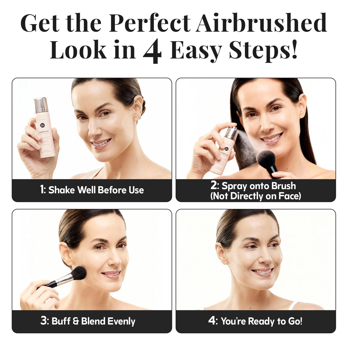Jerome Alexander kabuki brush dense bristles for seamless blending