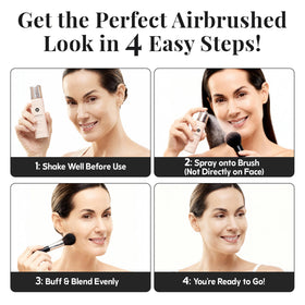 Jerome Alexander spray mist demonstrated on hand for even, quick coverage