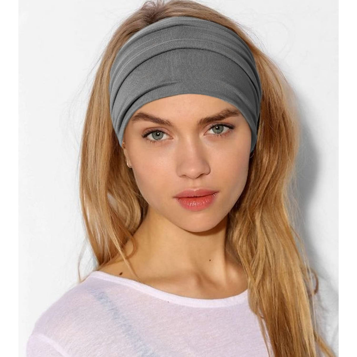 Jesries headband on runner outdoors illustrating sweat-wicking benefit