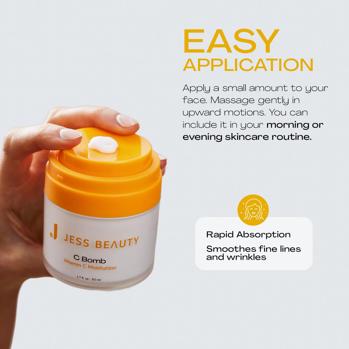JESS BEAUTY on vanity with skincare set for daily routine