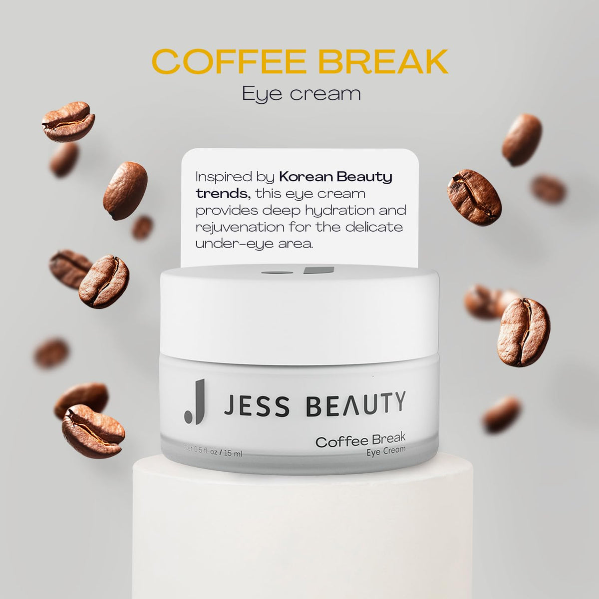 JESS BEAUTY creamy bouncy texture close-up demonstrating lightweight absorbency