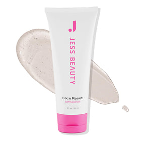 JESS BEAUTY front packaging showing bottle and branding, emphasizes gentle cleansing