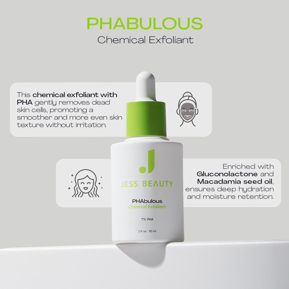 JESS BEAUTY serum droplet texture highlighting smooth glide and hydration