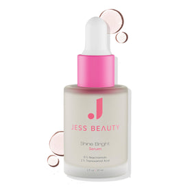 JESS BEAUTY front bottle showing 1 fl oz and brand for brightening benefits