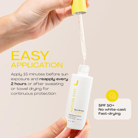 JESS BEAUTY applied under foundation showing compatibility and radiant look