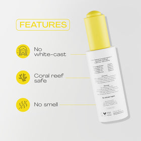 JESS BEAUTY sunscreen oil on hand illustrating coverage and lightweight feel