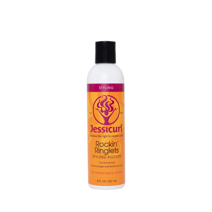 Jessicurl front bottle view showing product branding and size for quick ID and benefit