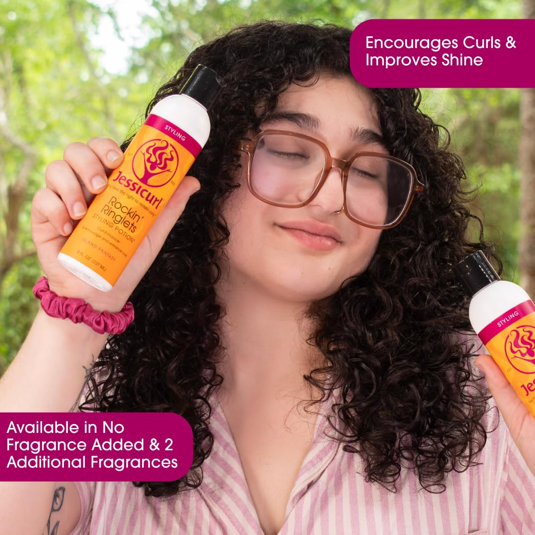 Jessicurl applied in wet hair while diffusing demonstrating enhanced curl definition