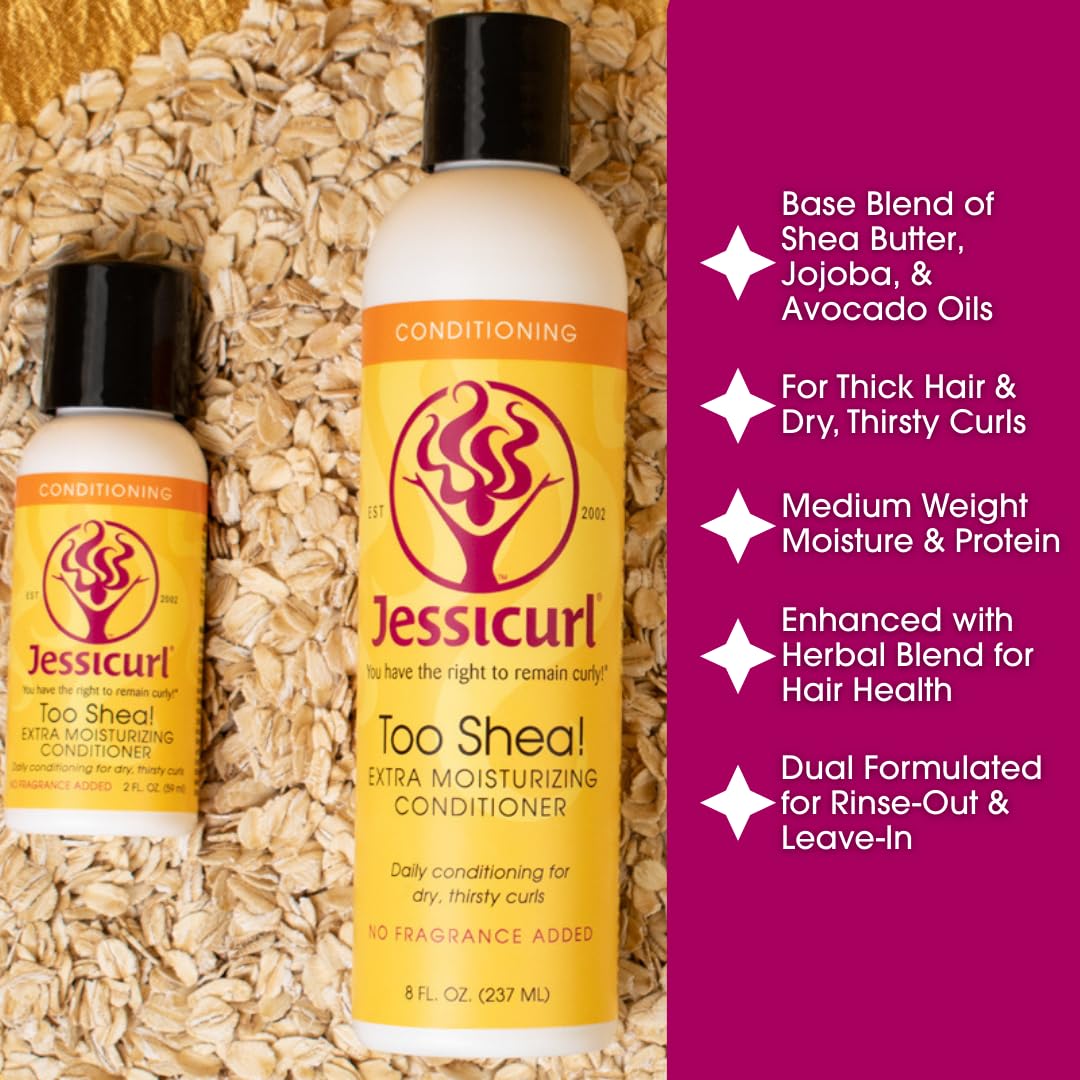 Jessicurl Too Shea creamy texture close-up demonstrating rich moisturizing feel