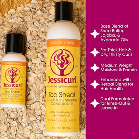 Jessicurl Too Shea creamy texture close-up demonstrating rich moisturizing feel