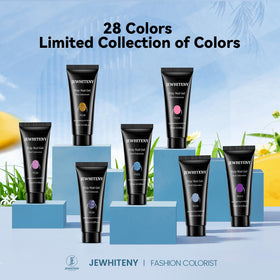 JEWHITENY opened bottles with color swatches to visualize shade options