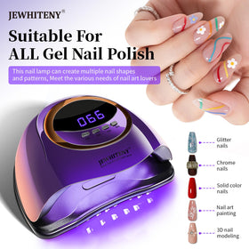 JEWHITENY close-up of 66 LED beads showing even light distribution benefit fast cure