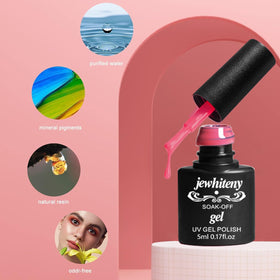 JEWHITENY color array flatlay demonstrating shade variety for nail art