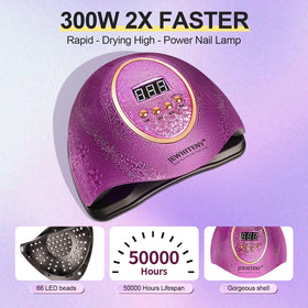 JEWHITENY digital display and four timers for accurate curing control